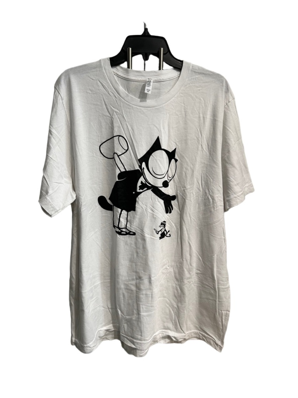Bella Canvas White Crewneck Tee with Branded Neck Tag
